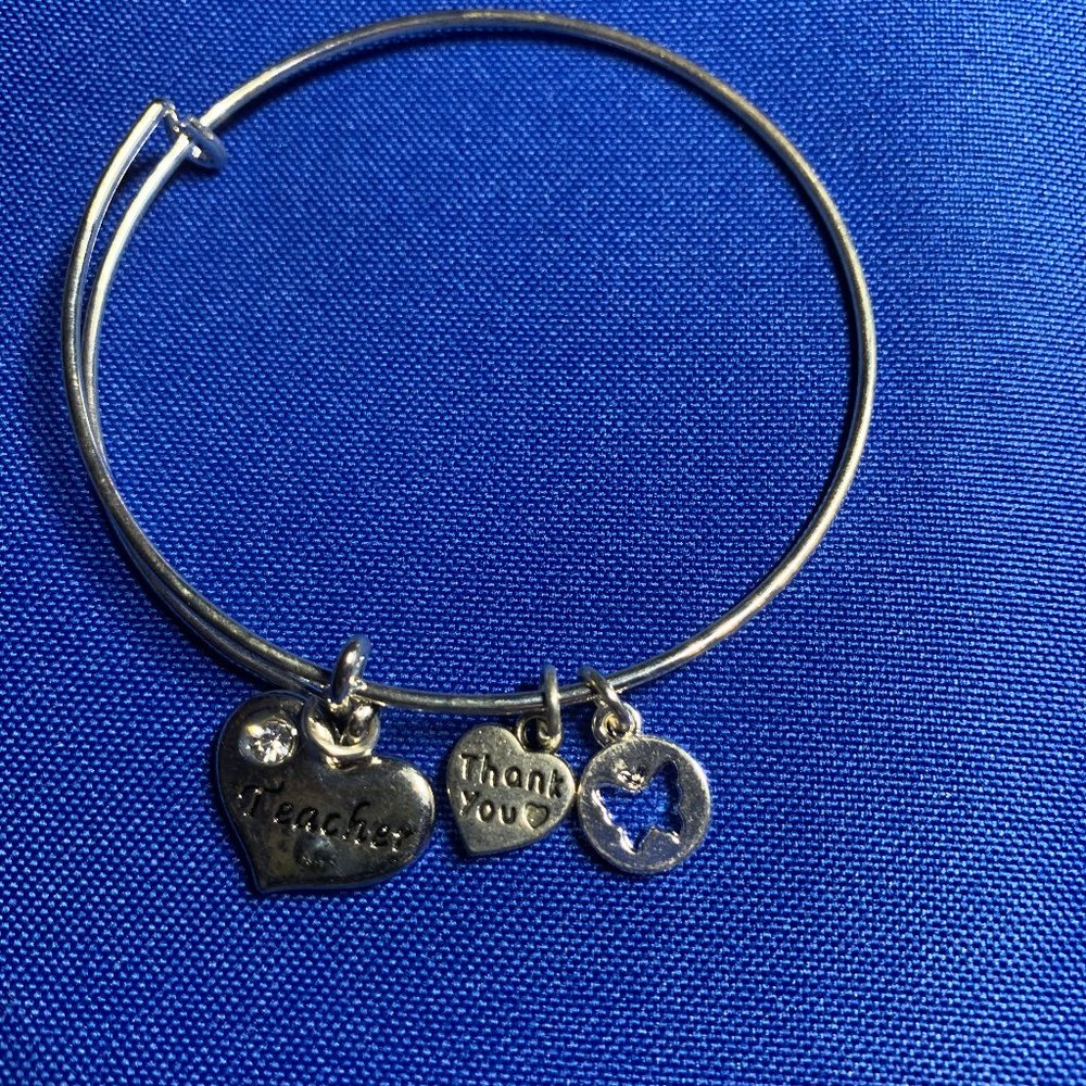 Two Silver Friendship Bracelets